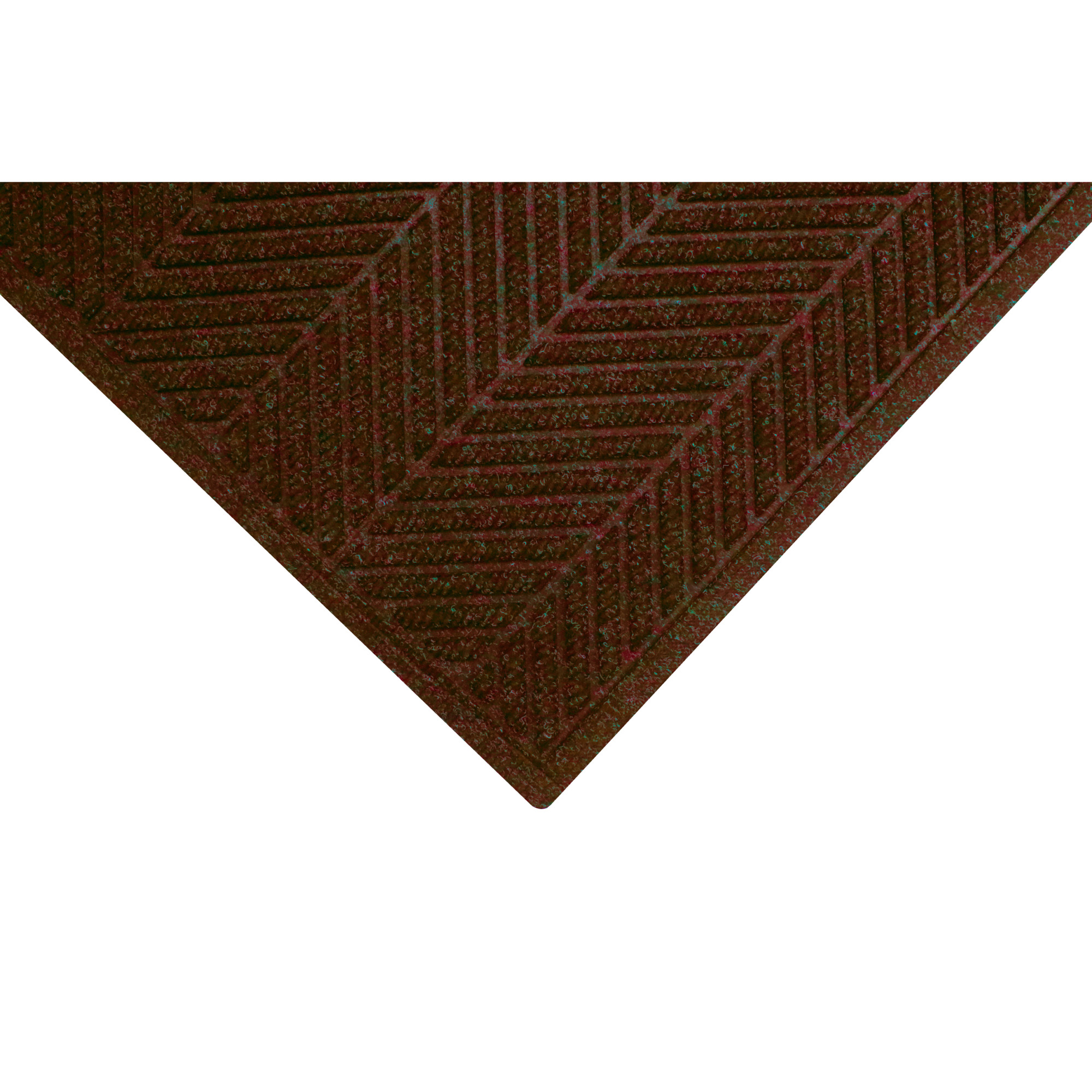 M+A Matting WaterHog Max Herringbone Fashion Scraper/Wiper Safety Mat, 3' x 4' Maroon, 3/8" Thickness, Universal Cleat, Model # 22417434070